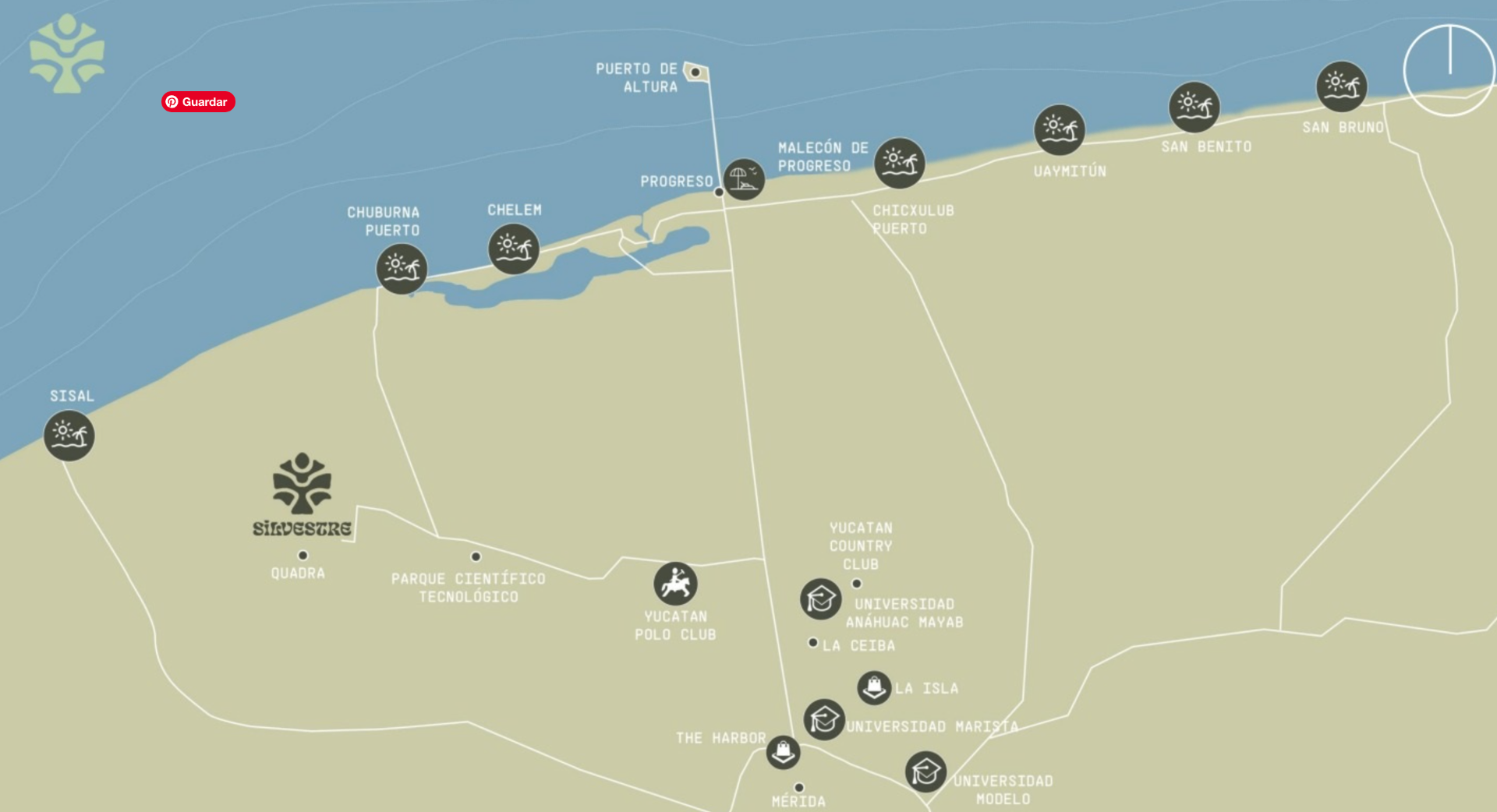 Mapa de ubicación de Silvestre