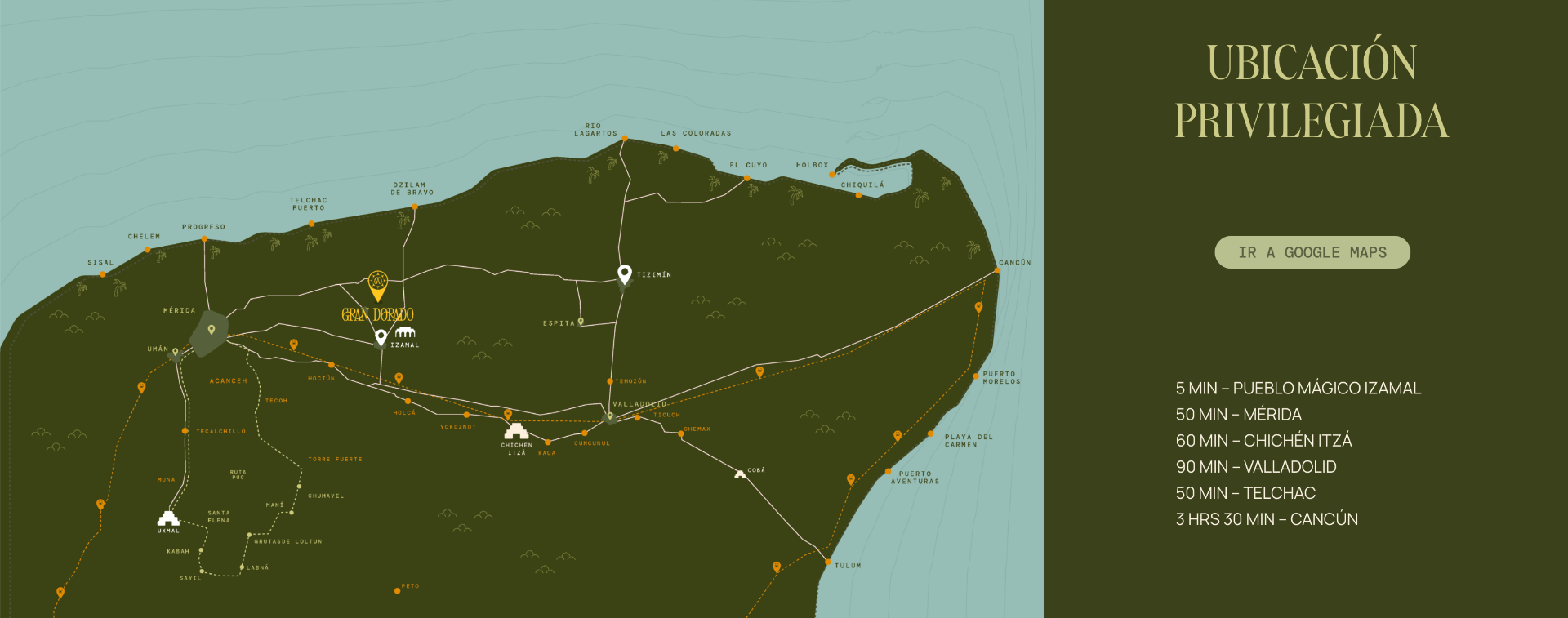 Mapa de ubicación de Eco Dorado