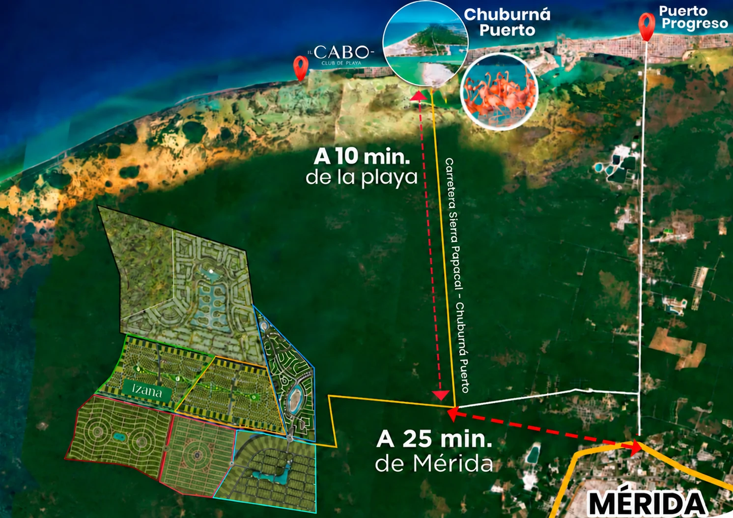 Mapa de ubicación de Izana